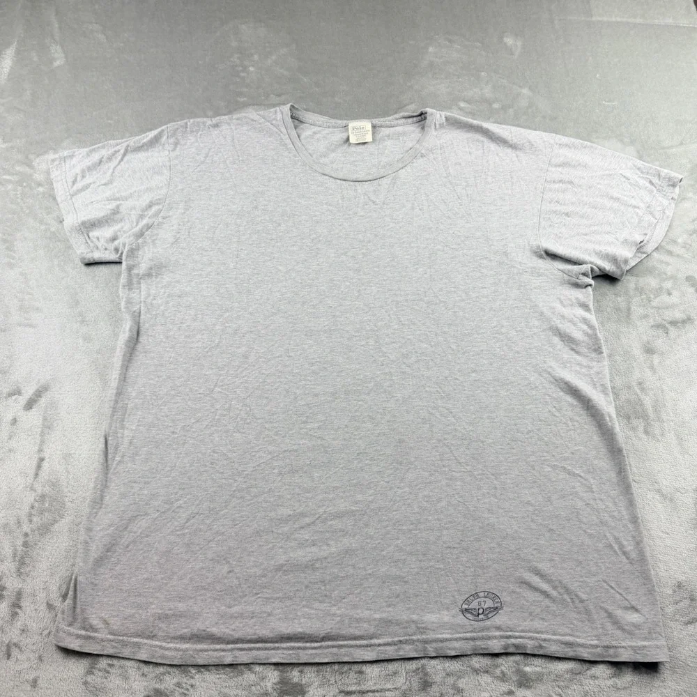 Polo Ralph Lauren Underwear Gray T-Shirt Men's XL Short Sleeve Cotton Crew Neck